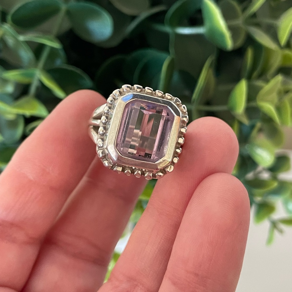 Large Amethyst 925 Sterling Silver Chateau d Argent. David Segal By QVC ring 9